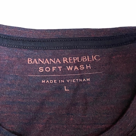 MEN’S BANANA REPUBLIC Soft Wash Crew Neck Tee - Picture 4 of 6